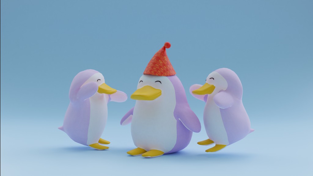 Penguin 3d model preview image 2